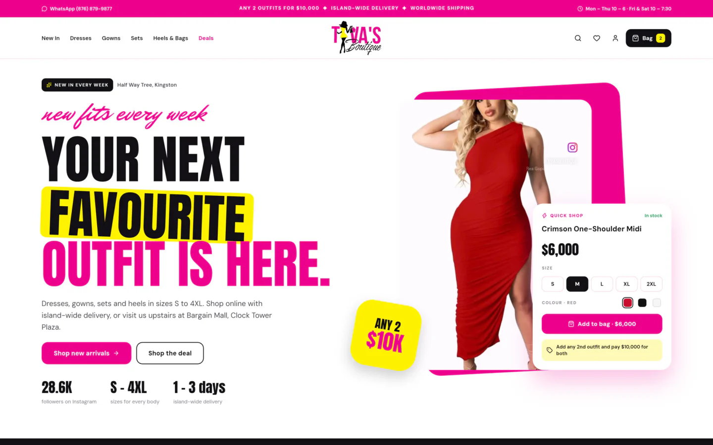 Pink Doll home page